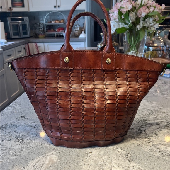 Patricia Nash Handbags - Patricia Nash Rich Brown Woven Tote